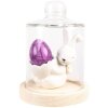 Clayre & Eef 6CE1700 Coquetier lapin blanc 10x6x11 cm style rustique