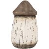 Clayre & Eef 6H2336 Maison décorative blanc marron Ø 11x17 cm