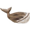 Clayre & Eef 6H2341 Décoration Baleine 39x15x21 cm Marron Blanc