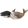 Clayre & Eef 6H2341 Décoration Baleine 39x15x21 cm Marron Blanc