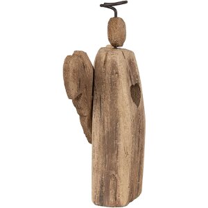 Clayre & Eef 6H2342 Décoration de Noël ange 13x5x22 cm brun