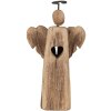 Clayre & Eef 6H2342 Décoration de Noël ange 13x5x22 cm brun
