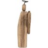 Clayre & Eef 6H2342 Décoration de Noël ange 13x5x22 cm brun