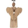 Clayre & Eef 6H2342 Décoration de Noël ange 13x5x22 cm brun