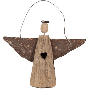 Clayre & Eef 6H2351 Décoration ange brun...