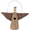 Clayre & Eef 6H2351 Décoration ange brun 18x2x14/18 cm