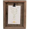 Clayre & Eef 6H2358 Cadre Photo Bois Brun avec Pince 16x3x21 cm