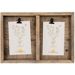 Clayre & Eef 6H2364 Cadre photo pinces 30x3x21 cm...