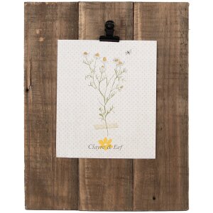 Clayre & Eef 6H2379 Cadre photo pince 25x3x32 cm brun...