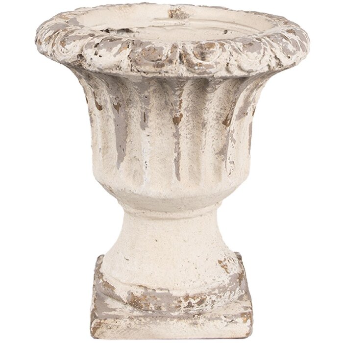 Clayre & Eef 6MG0028 Pot de fleurs beige Ø 18x20 cm Baroque