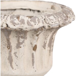 Clayre & Eef 6MG0028 Pot de fleurs beige Ø 18x20 cm Baroque