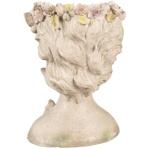 Clayre & Eef 6PR3895 Pot à fleurs Femme Gris 20x18x26 cm