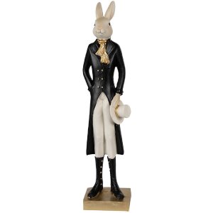 Clayre & Eef 6PR4004 Déco Lapin Beige Noir...