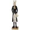 Clayre & Eef 6PR4004 Déco Lapin Beige Noir 9x7x34 cm