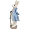 Clayre & Eef 6PR4017 Lapin décoratif Beige Bleu 12x9x26 cm