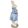 Clayre & Eef 6PR4017 Lapin décoratif Beige Bleu 12x9x26 cm