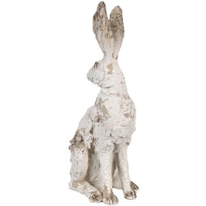 Lapin Décoratif Clayre & Eef Beige 24x17x47 cm