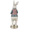 Clayre & Eef 6PR4055 Déco Lapin blanc bleu 12x10x32 cm