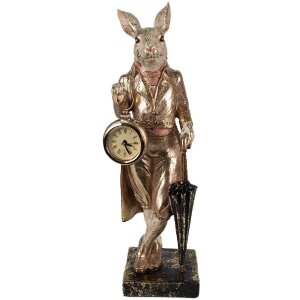 Lapin Décoratif Blanc Or Clayre & Eef 11x10x35cm