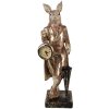 Lapin Décoratif Blanc Or Clayre & Eef 11x10x35cm