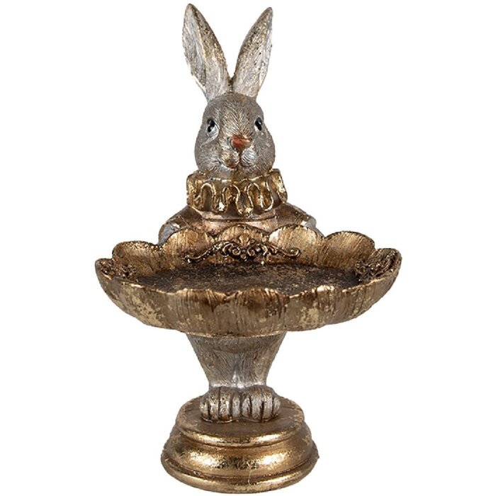 Bol Lapin Doré Clayre & Eef 11x9x15 cm