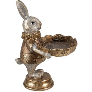 Bol Lapin Doré Clayre & Eef 11x9x15 cm