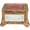 Clayre & Eef 6PR4132 Boîte à bijoux couleur or 12x12x7 cm