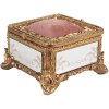 Clayre & Eef 6PR4132 Boîte à bijoux couleur or 12x12x7 cm