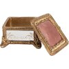 Clayre & Eef 6PR4132 Boîte à bijoux couleur or 12x12x7 cm