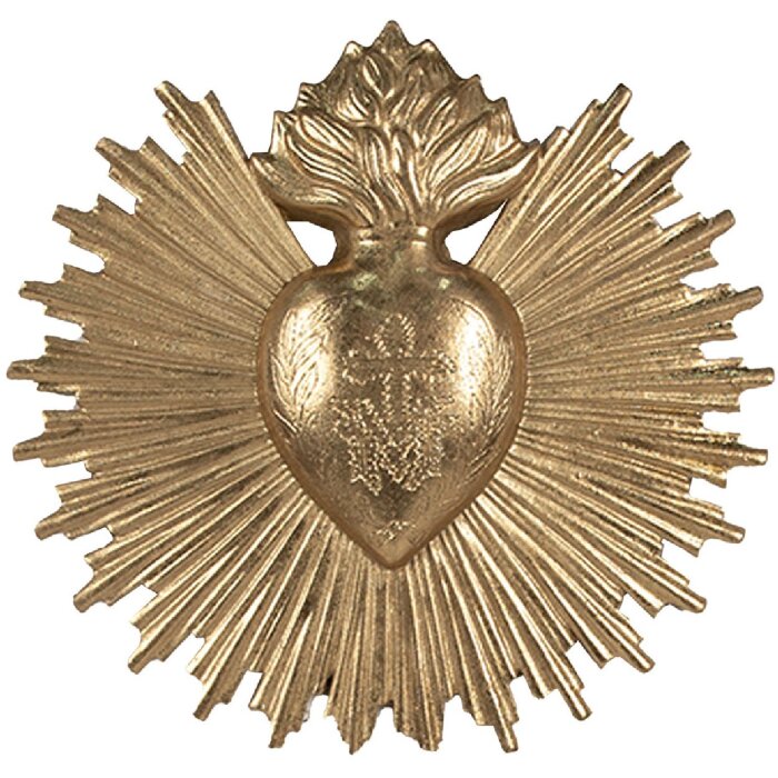Clayre & Eef 6PR4133 Décoration murale 17x2x16 cm Couleur or