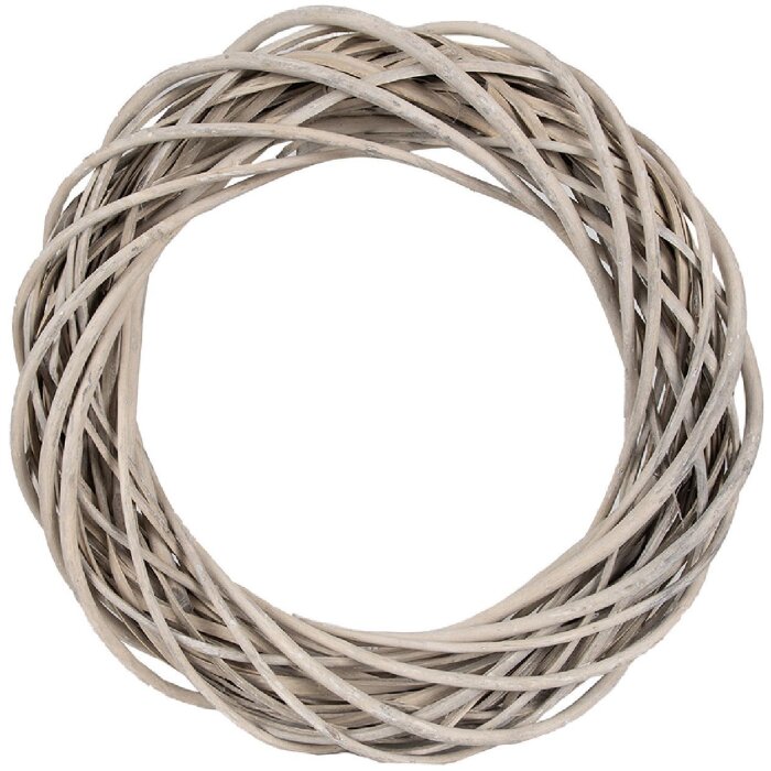 Couronne Décorative Clayre & Eef Marron Rotin Ø 40x7 cm