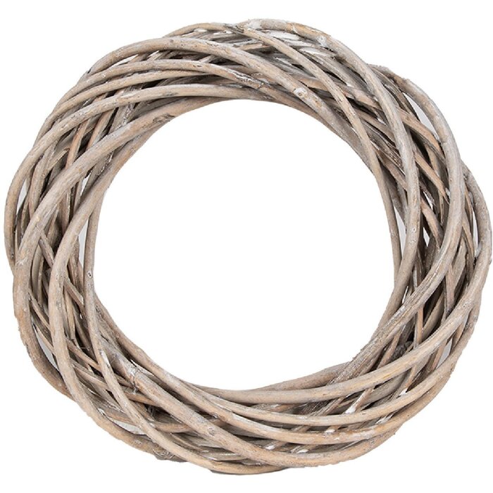 Clayre & Eef Couronne Décoration Rotin Marron 20x5 cm