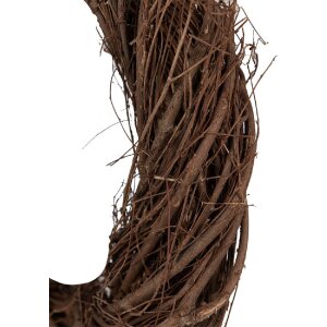 Clayre & Eef 6RO0602L Couronne en Bois Marron...
