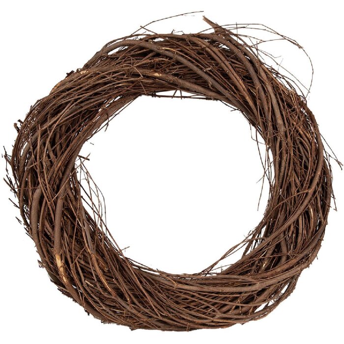 Couronne Décorative Clayre & Eef Marron Ø 30x5 cm