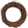 Clayre & Eef Couronne Décorative Marron 25x5 cm Style Champêtre