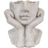 Clayre & Eef 6TE0498S Pot de fleurs gris 17x14x18 cm