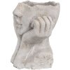Clayre & Eef 6TE0498S Pot de fleurs gris 17x14x18 cm