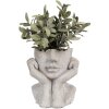 Clayre & Eef 6TE0498S Pot de fleurs gris 17x14x18 cm