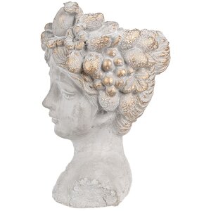 Clayre & Eef 6TE0499S Pot de fleurs gris 14x14x22 cm