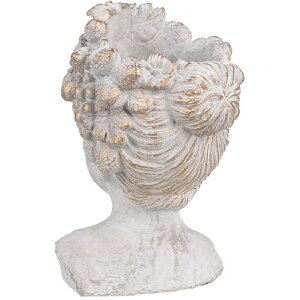 Clayre & Eef 6TE0499S Pot de fleurs gris 14x14x22 cm