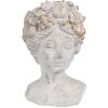 Clayre & Eef 6TE0499S Pot de fleurs gris 14x14x22 cm