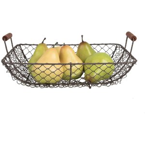 Clayre & Eef 6Y5526 Panier marron 32x26x8/12cm Rangement élégant