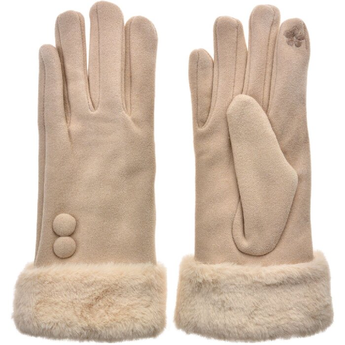 Juleeze JZGL0081 Gants femme élégants Beige Taille