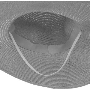 Juleeze JZHA0108 Chapeau de paille pour femme Détail de perles Marron Taille unique