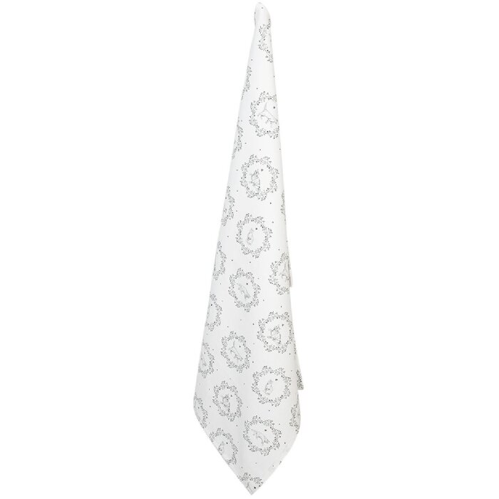 Clayre & Eef LGC42 Linge de cuisine motif paisley blanc/gris 50x70cm