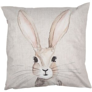 Clayre & Eef RUB22 Lapin Housse de coussin 45x45...