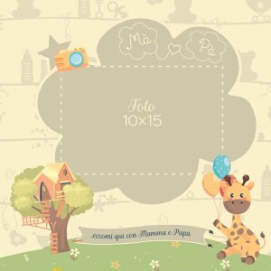 Album photo bébé ZEP RITA rose 25x25 cm 40 pages italiennes