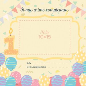 ZEP Baby Album MARIA rose 25x25 cm 40 pages italiennes