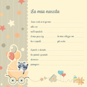 ZEP Baby Album MARIA rose 25x25 cm 40 pages italiennes