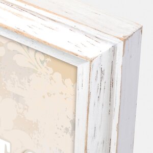 Cadre double en bois ZEP Rosel 2 photos 10x15 cm Blanc (27x18 cm)